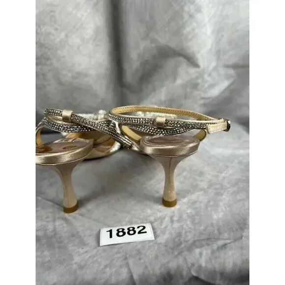 Badgley Mischka Women's Remi Heeled Sandal Size 9.5 Nude $235 - Picture 4 of 6